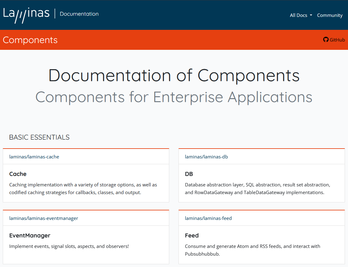 Laminas-components